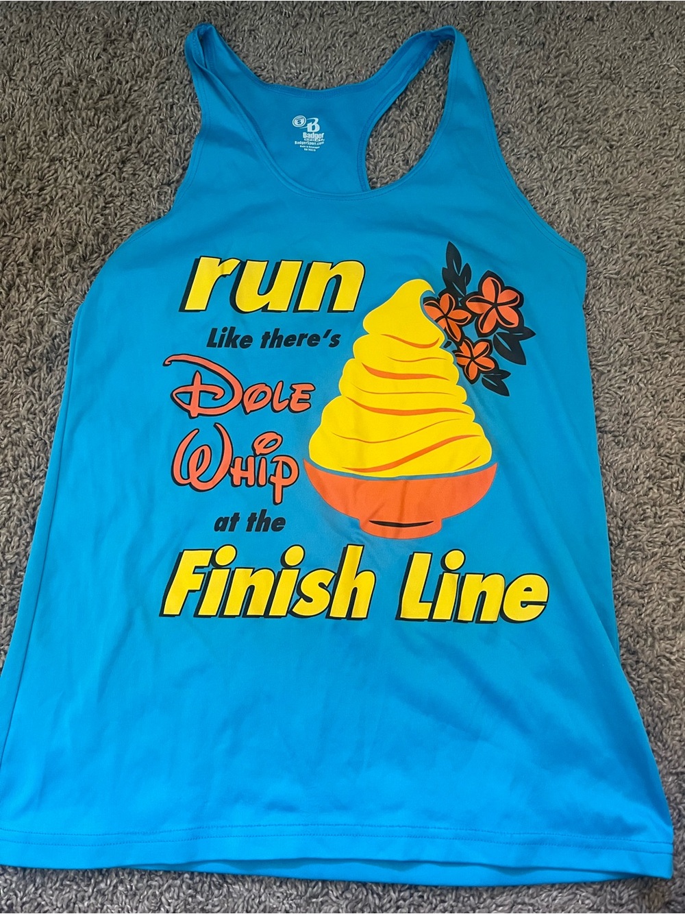 Women’s Blue Graphic Tank with Dole Whip Print